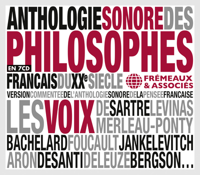 Picture of ANTHOLOGIE SONORE DES PHILOSOPHES FRANÇAIS DU XXE SIÈCLE