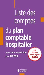 Picture of Liste des comptes du plan comptable hospitalier avec leur répartition par titre