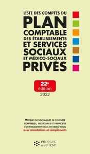 Picture of Liste des comptes du plan comptable des établissements et services sociaux et médico-sociaux privés