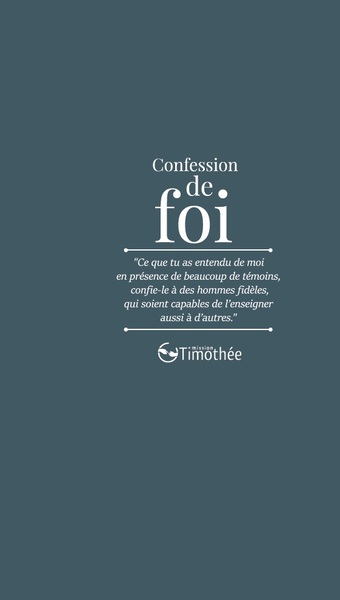 Image de Confession de foi