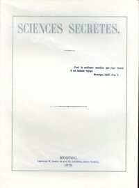 Picture of Sciences secrètes