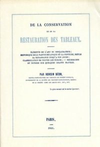 Picture of De la conservation et de la restauration des tableaux