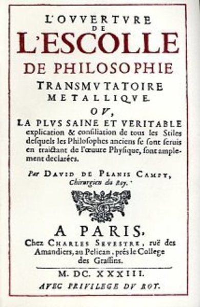 Picture of L'ouverture de l'escolle de philosophie tranmutatoire