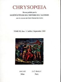 Picture of Chrysopoeia - tome 3 fasc. 3. Juillet / Septembre
