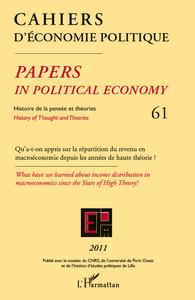 Image de Qu'a-t-on appris sur la répartition du revenu en macroéconomie depuis les années de haute théorie ?