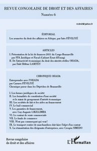 Image de Revue congolaise de droit et des affaires n° 6