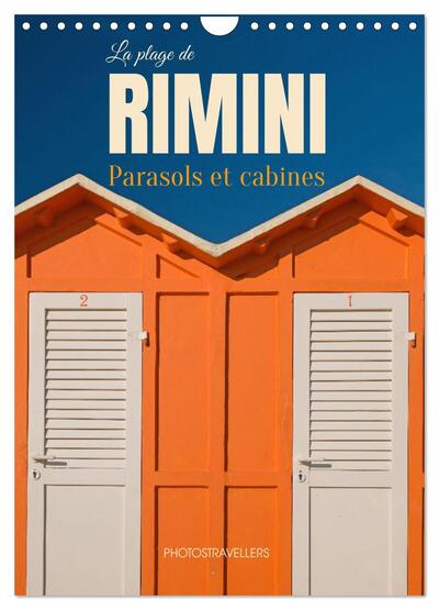 Image de La plage de Rimini Parasol et cabines (Calendrier mural 2027 DIN A4 horizontal), CALVENDO calendrier mensuel