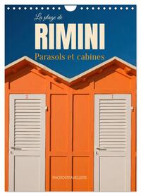 Image de La plage de Rimini Parasol et cabines (Calendrier mural 2027 DIN A4 horizontal), CALVENDO calendrier mensuel