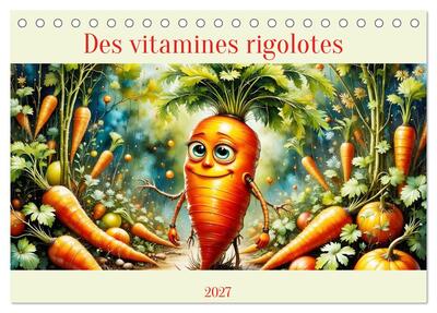 Image de Des vitamines rigolotes (Calendrier de bureau 2027 DIN A5 vertical), CALVENDO calendrier mensuel