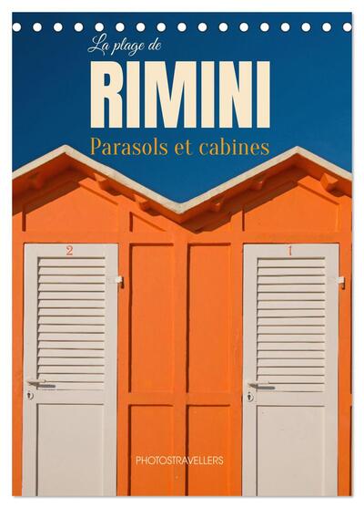 Image de La plage de Rimini Parasol et cabines (Calendrier de bureau 2027 DIN A5 horizontal), CALVENDO calendrier mensuel