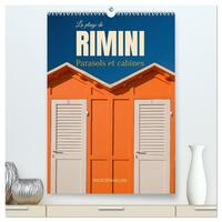 Image de La plage de Rimini Parasol et cabines (Calendrier mural haut de gamme 2027 DIN A2 horizontal), CALVENDO calendrier mensuel