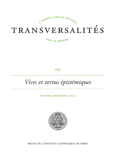 Image de TRANSVERSALITES N°163