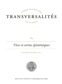 Image de TRANSVERSALITES N°163