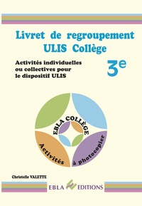Image de Livret de regroupement ULIS Collège 3e