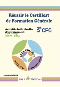 Image de Réussir le Certificat de Formation Générale CFG