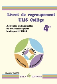 Image de Livret de regroupement ULIS Collège 4e