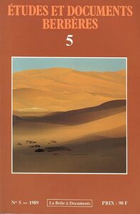 Picture of Études et documents berbères n°5 - 1989