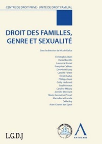 Image de DROIT DES FAMILLES, GENRES ET SEXUALITÉ - 2ÈME ÉDITION
