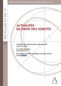 Image de ACTUALITÉS DE DROIT DES SÛRETÉS