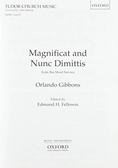 Picture of MAGNIFICAT AND NUNC DIMITTIS (FROM SHORT SERVICE) CHANT