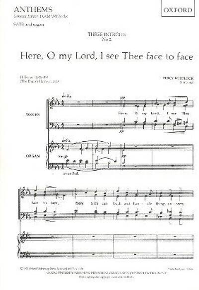 Picture of HERE, O MY LORD, I SEE THEE FACE TO FACE CHANT