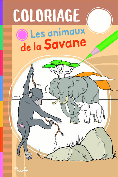 Picture of Les animaux de la savane - Coloriage