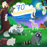 Image de 70 autocollants - Les animaux nocturnes