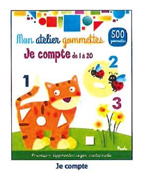 Image de Je compte de 1 à 20 - Mon atelier gommettes