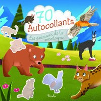 Image de 70 autocollants - Les animaux de la montagne