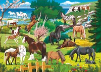 Image de Les chevaux / puzzle