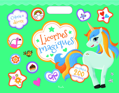 Picture of Colle et colorie - Licornes magiques