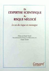 Picture of De l'expertise scientifique au risque négocié