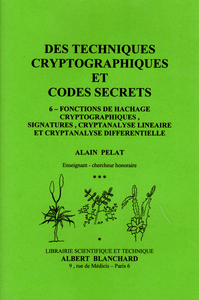 Picture of Fonctions de hachage cryptographiques, signatures, cryptanalyse linéaire et cryptanalyse différentielle