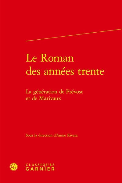 Picture of Le Roman des années trente