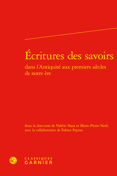 Picture of Écritures des savoirs