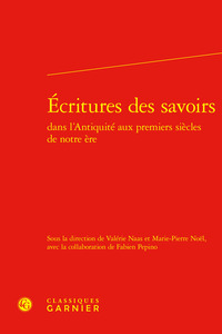 Picture of Écritures des savoirs