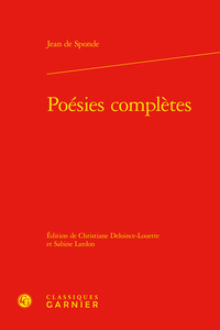 Picture of Poésies complètes