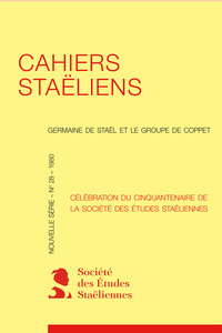Picture of Cahiers staëliens