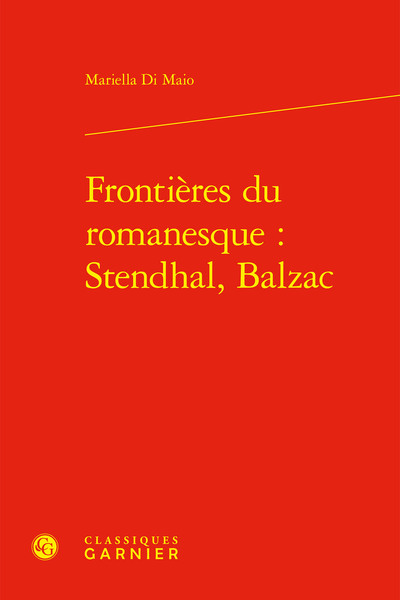 Picture of Frontières du romanesque : Stendhal, Balzac