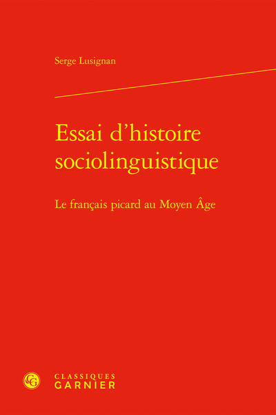 Picture of Essai d'histoire sociolinguistique