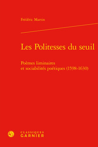 Picture of Les Politesses du seuil