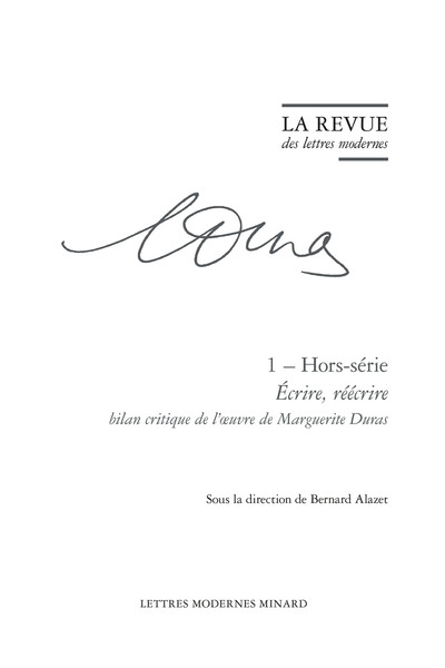 Picture of La Revue des lettres modernes