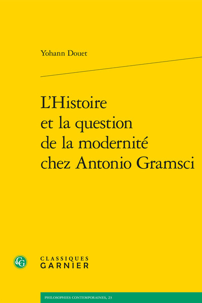 Picture of L'Histoire et la question de la modernité chez Antonio Gramsci