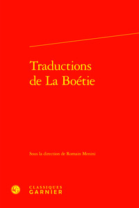 Picture of Traductions de La Boétie