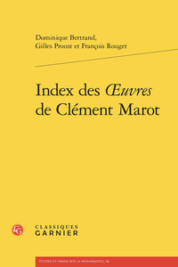 Picture of Index des oeuvres de Clément Marot