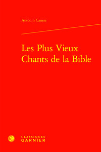 Image de Les Plus Vieux Chants de la Bible