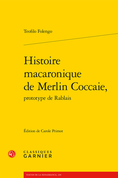 Picture of Histoire macaronique de Merlin Coccaie,