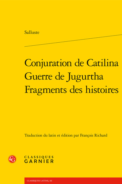 Picture of Conjuration de Catilina - Guerre de Jugurtha - Fragments des histoires