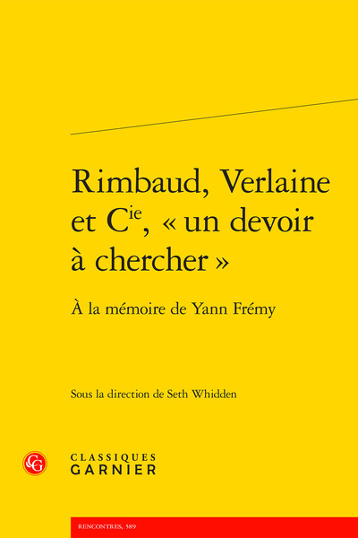 Picture of Rimbaud, Verlaine et Cie, « un devoir à chercher »