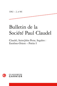 Picture of Bulletin de la Société Paul Claudel